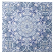 Blauw decoratief keramisch tegel