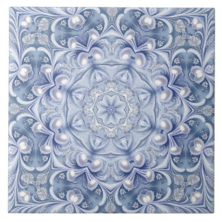 Blauw decoratief keramisch tegel tegeltje