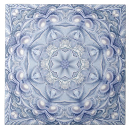 Blauw decoratief keramisch tegel tegeltje