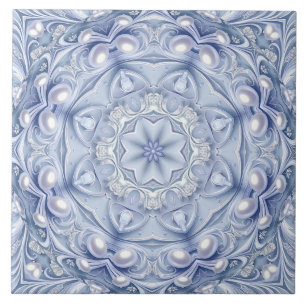 Blauw decoratief keramisch tegel tegeltje