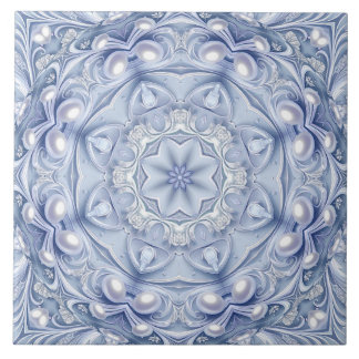 Blauw decoratief keramisch tegel tegeltje