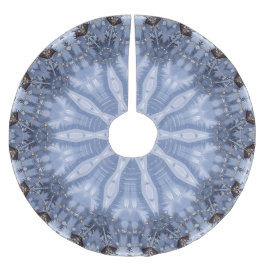 Blauw decoratief kerstboomkleed kerstboom rok