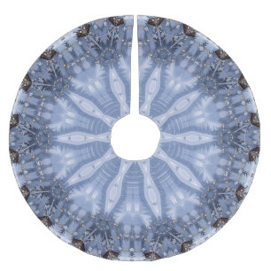 Blauw decoratief kerstboomkleed kerstboom rok