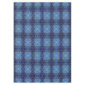 Blauw decoratief kersttafelkleed tafelkleed (Voorkant)