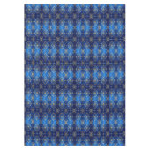 Blauw decoratief kersttafelkleed tafelkleed (Voorkant)