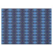 Blauw decoratief kersttafelkleed tafelkleed (Voorkant (Horizontaal))