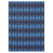 Blauw decoratief kersttafelkleed tafelkleed (Voorkant)