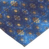 Blauw decoratief kersttafelkleed tafelkleed (Gekanteld)