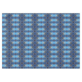 Blauw decoratief kersttafelkleed tafelkleed (Voorkant (Horizontaal))