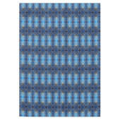 Blauw decoratief kersttafelkleed tafelkleed (Voorkant)