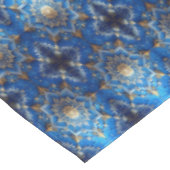 Blauw decoratief kersttafelkleed tafelkleed (Gekanteld)