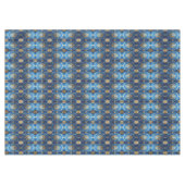 Blauw decoratief kersttafelkleed tafelkleed (Voorkant (Horizontaal))