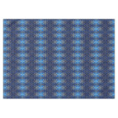 Blauw decoratief kersttafelkleed tafelkleed (Voorkant (Horizontaal))