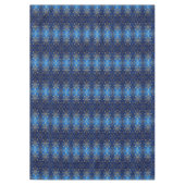 Blauw decoratief kersttafelkleed tafelkleed (Voorkant)