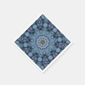 Blauw Decoratief Kerstvakantie Servet (Hoek)