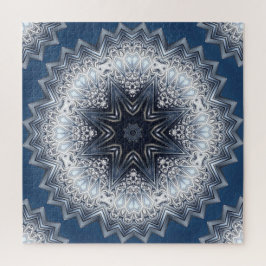 Blauw decoratief legpuzzel