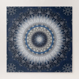 Blauw decoratief legpuzzel