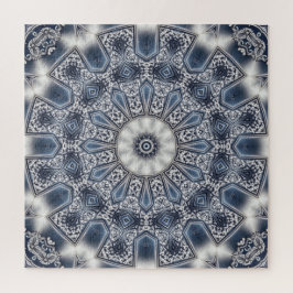 Blauw decoratief legpuzzel
