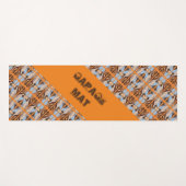 Blauw decoratief ontwerp patroon yogamat (Voorkant (horizontaal))