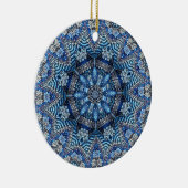 Blauw decoratief Ornament (Rechts)