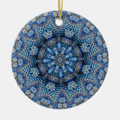 Blauw decoratief Ornament (Voorkant)