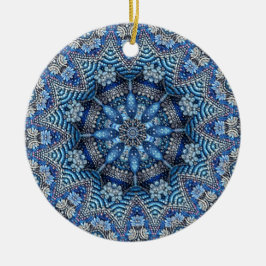 Blauw decoratief Ornament