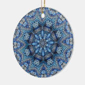Blauw decoratief Ornament (Links)