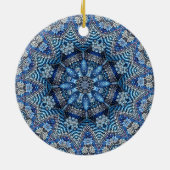Blauw decoratief Ornament (Achterkant)