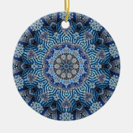 Blauw decoratief Ornament