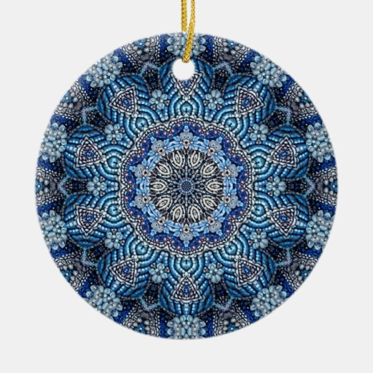 Blauw decoratief Ornament (Voorkant)