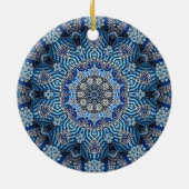 Blauw decoratief Ornament (Achterkant)