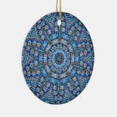 Blauw decoratief Ornament (Rechts)