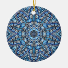Blauw decoratief Ornament