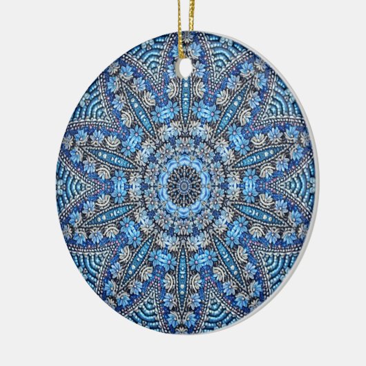 Blauw decoratief Ornament (Links)