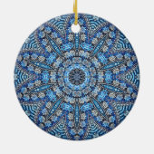 Blauw decoratief Ornament (Achterkant)