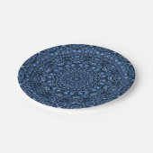 Blauw decoratief papieren bord (Gekanteld)