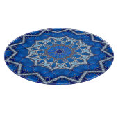 Blauw decoratief snijplank (Hoek)