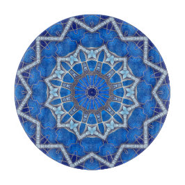 Blauw decoratief snijplank