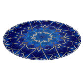 Blauw decoratief snijplank (Hoek)