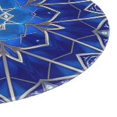 Blauw decoratief snijplank (Hoek)