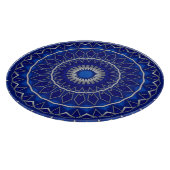 Blauw decoratief snijplank (Hoek)
