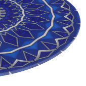 Blauw decoratief snijplank (Hoek)