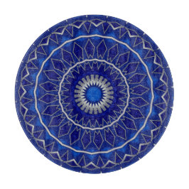 Blauw decoratief snijplank