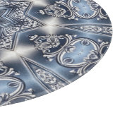 Blauw decoratief snijplank (Hoek)