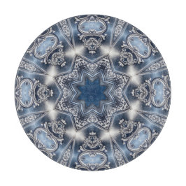 Blauw decoratief snijplank