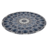 Blauw decoratief snijplank (Hoek)