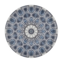 Blauw decoratief snijplank