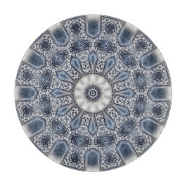 Blauw decoratief snijplank