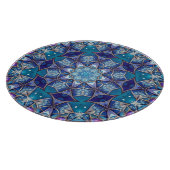 Blauw decoratief snijplank (Hoek)