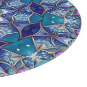 Blauw decoratief snijplank (Hoek)